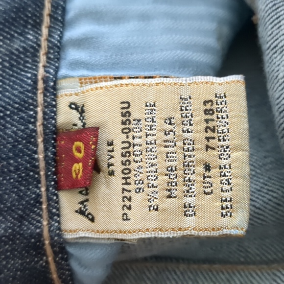 7 For All Mankind Cropped Dark Wash Denim - Picture 6 of 7